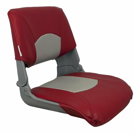 KD MUEBLE Skipper Standard Seat Fold Down, Grey & Red KD2933737